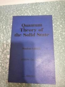 Quantum Theory of the Solid State