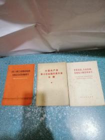 全党、全国工人阶级动员起来为普及大庆式企业而奋斗等3本合售