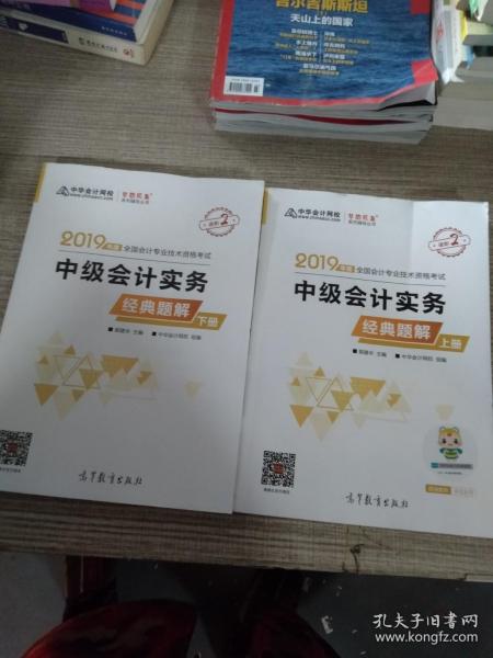 2019年中级会计师教材辅导书中级会计实务教材辅导书经典题解（上下册）中华会计网校\梦想成真