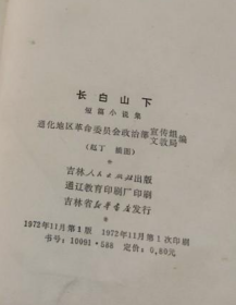 【短篇小说集】《长白山下》著名画家赵丁绘制彩色封面以及内页精美绘画！收录“公私分明”和“梁英”26篇作品