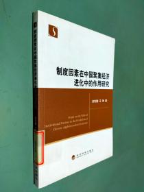 制度因素在中国聚集经济进化中的作用研究