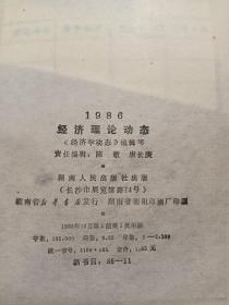 1986  经济理论动态