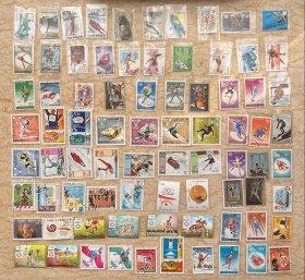 世界各国奥运会 专题邮票大型80枚盖销