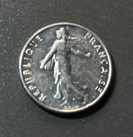 1986年法国0.5法郎半法郎1/2法郎外国硬币（播种女神）