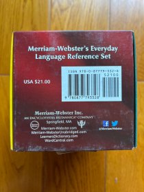 【外文原版】韦氏英语词典Merriam-Webster's Everyday Language Reference Set 三本合集