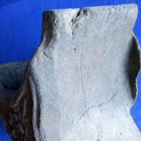 晚晴民国浮雕花卉瓦当式陶香炉家居会所民宿香薰陈列影视剧道具怀旧老物件收藏