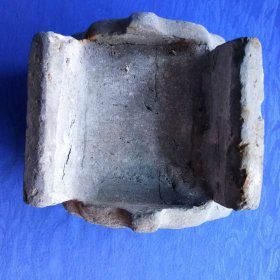 晚晴民国浮雕花卉瓦当式陶香炉家居会所民宿香薰陈列影视剧道具怀旧老物件收藏