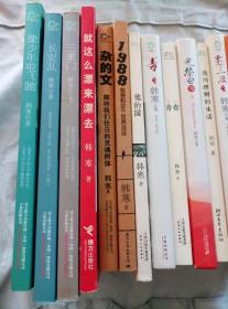 1988：我想和这个世界谈谈、就这么飘来飘去、可爱的洪水猛兽、我所理解的生活、像少年啦飞驰、告白与告别、一座城池、零下一度、杂的文、三重门、他的国、光荣日、青春、毒、草（）