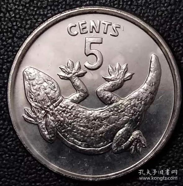 古钱币，老钱币，托卡壁虎币，英联邦 基里巴斯共和国1979年5分镍币(托卡壁虎) 全新品相，极其少见！正品保真，非常稀有难得，意义深远，可谓古钱币收藏的珍品，孤品，神品