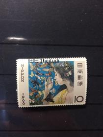 邮票，老邮票，日本邮票，外国邮票，日本信销1966年集邮周“日本女人”邮票，全原胶全品邮票，非常罕见，稀有，珍贵，难得， ！正品保真，非常稀有难得，意义深远，可谓古邮票收藏的珍品，孤品，神品