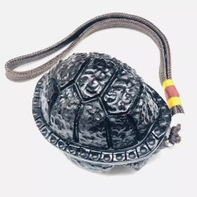 煤精石“神龟”，纯天然煤精石“龟虽寿”，煤精石手把件“万年神龟”，雄浑大气，鬼斧神工，神韵非常，收藏和把玩珍品