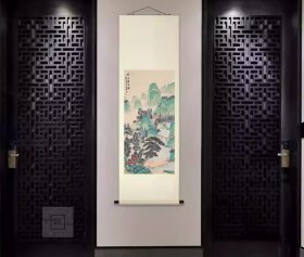 国家一级美术师，湖南省美术家协会员，国画顶级画家李连胜手绘真迹山水画“春山藏景时”，千古神韵，古朴厚重，大气磅礴，跨越万水千山只等闲，收藏和悬挂别墅的珍品“高山流水”之山水画！