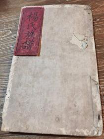 《杨氏族谱》存世系一册：卷五，有虫蛀粘连。民国甲寅三年1914年，湖南 邵阳 绥宁， 堂号：清白堂。