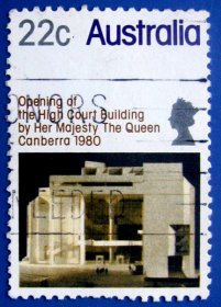 女王陛下为高等法院大楼揭幕--澳大利亚邮票--早期外国邮票甩卖--实拍--包真