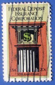 美国联邦保险公司--美国邮票--早期外国邮票甩卖--实拍--包真--店内多