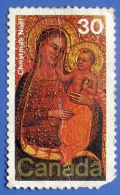 圣母与孩子--加拿大邮票--早期外国邮票甩卖--实拍--包真--店内多