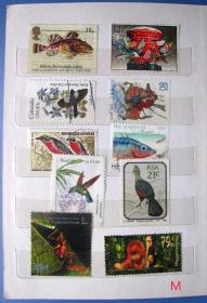 世界各国动物邮票一满本甩卖送册，实拍，保真，邮票一本甩卖