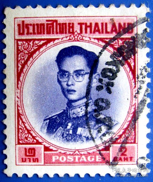 普密蓬国王军装照--泰国邮票--早期外国邮票甩卖--实拍--包真