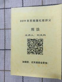 2019年系统强化班讲义刑法