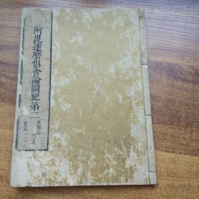 稀见   和刻本 《阿昆达磨俱舍论图记》第二      佛教佛经佛学文化  大开本（25.8CM*18.8CM）