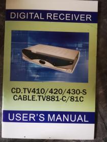 数字接收器DV3：CD.TV410  用户手册【全英文】