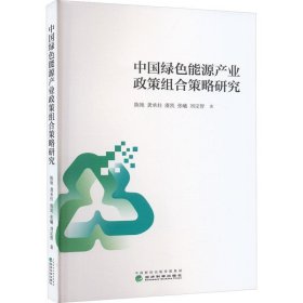 正版图书  中国绿色能源产业政策组合策略研究 未知 经济科学出版