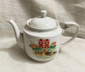 茶壶，花鸟