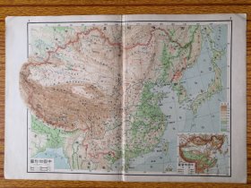 民国中国地形、地质。地理区域：两广盆地、康滇纵谷、归绥平原、察哈尔草场、 晋西山地、伊犁盆地、黔北地方。行政：热河、察哈尔、绥远、西康省、广东省（钦州、北海、灵山一带属广东）、广西属內陆省，没有出海口。部分文字介绍。民国地形、地质。地理行政区域史料。散页9张，两面印、尺寸品相见图