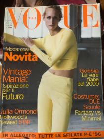 VOGUE ITALIA 意大利版 1996年1月 Amber Valletta  时尚杂志状况如图2