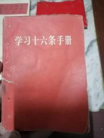 学习16条手册毛林合影.林题