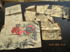 手绘画稿，3张合拍，长23cm18cm，品以图为准。