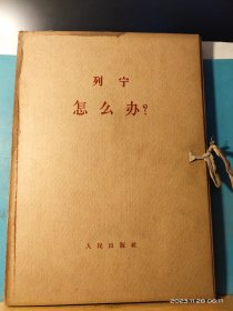 GJ 0454   列宁  怎么办？  全四册  盒套装  人民出版社   1964年9月  一版一印