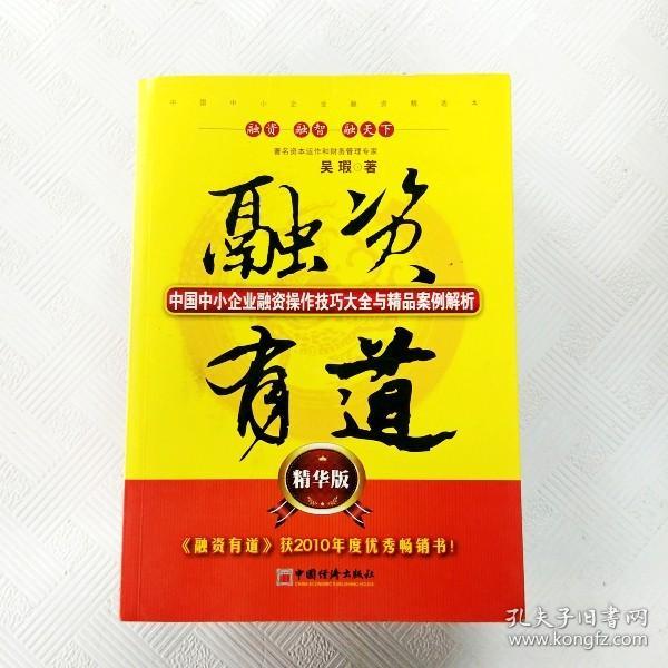 融资有道：中国中小企业融资操作技巧大全与精品案例解析