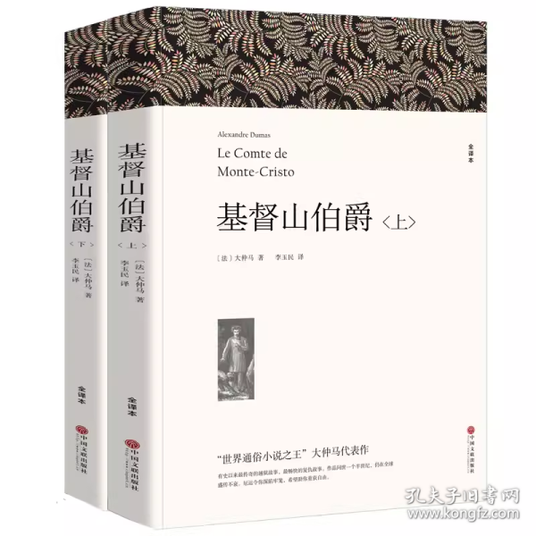 名著精译：基督山伯爵（套装上下全2册文联无删减全译本经典世界名著）