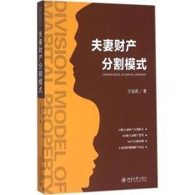 财产分割模式 法学理论 王俊凯 著 新华正版