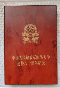 中国人民解放军国防大学建校80周年纪念章一套