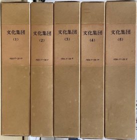 文化集团    全5函   别卷共22册全      日本社会主义文化运动资料32      祖父江昭二、久山社、1986年