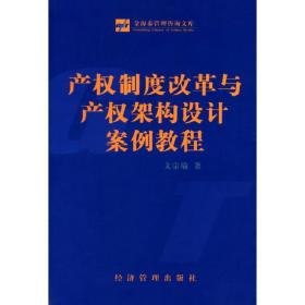 产权制度改革与产权架构设计案例教程