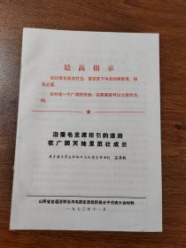 山西省首届活学活用毛泽东思想积极分子代表大会材料 武乡县大有公社峪口大队党支部书记 王月书 1970年11月 16K 保真包老