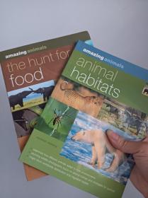 amazing animals两册：animal habitats、the hunt for food