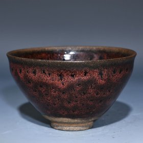 宋建窑曜变盏 高7.3cm直径12.6cm 价格498