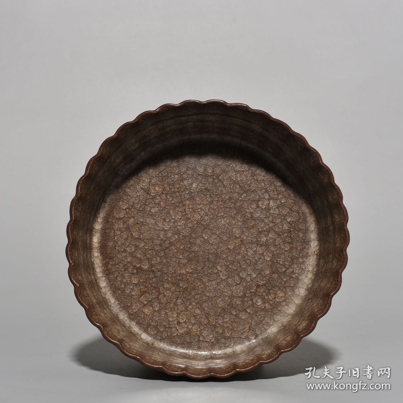 宋官窑冰裂纹一捆竹笔洗
