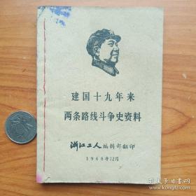 《建国以来两条路线斗争史料》
作者: 不详
出版社: 不详
年代: ** (1966-1976)
印刷时间: 1968
装帧: 其他
开本: 64开
品相八品品相