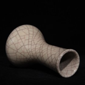 宋哥窑直颈瓶 高16.3cm直径10cm 价格680