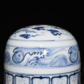 元青花龙纹蒙古包 ；高14.5cm直径17.2cm ；价540