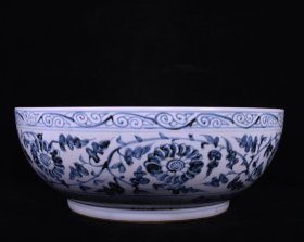 大明洪武年制青花麒麟纹大碗，高14.6×39厘米1080