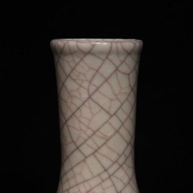 宋哥窑直颈瓶 高16.3cm直径10cm 价格680