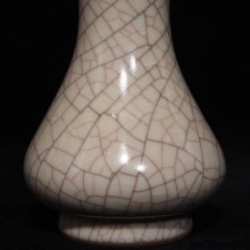 宋哥窑直颈瓶 高16.3cm直径10cm 价格680
