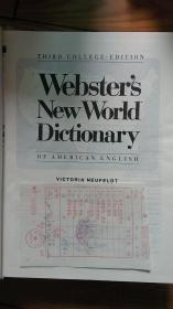 Webster's new world dictionary of American English Third college edition 韦氏新世纪美国英语词典（大学版第3版）