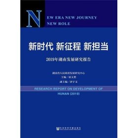 新时代新征程新担当——2019年湖南发展研究报告